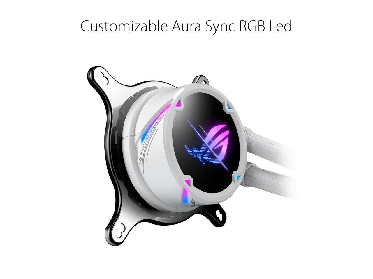 ASUS ROG Strix LC II 360 ARGB White Edition All-in-one AIO Liquid CPU Cooler 360