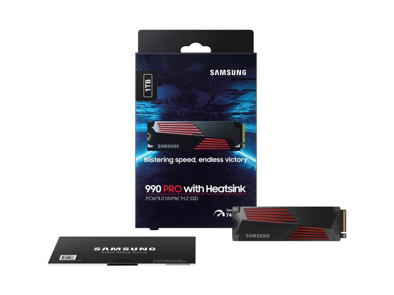 SAMSUNG SSD 990 PRO with Heatsink 1TB, PCIe 4.0