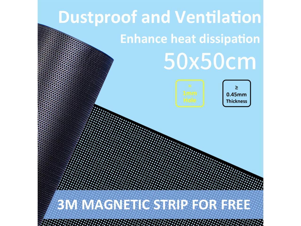 500x500mm 19.68inch DIY Computer PC Case and Fans PVC Dustproof Mesh Filter