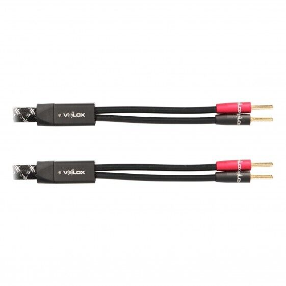 Velox EHV-SPK10 HiFi-Ready 12 Gauge BFA Terminated Speaker Cables - 10Ft