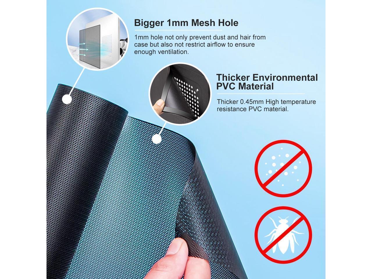 500x500mm 19.68inch DIY Computer PC Case and Fans PVC Dustproof Mesh Filter