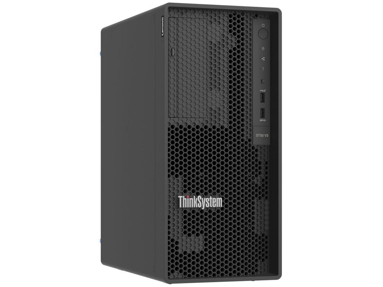 Lenovo Entry Tower Server Intel Xeon E 16GB DDR5 No Hard Drive Hard Drive