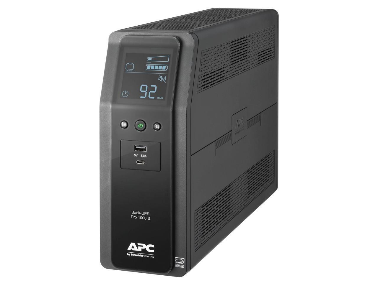 APC BR1000MS 1000 VA Pure SineWave 10 Outlets 2 USB Charging Ports