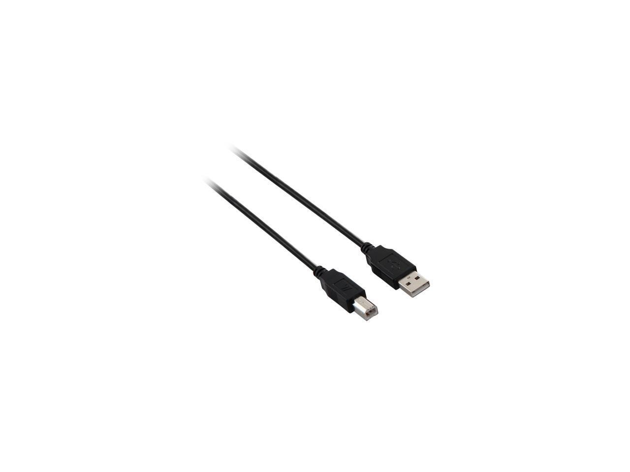 V7 V7N2USB2AB-06F High-Speed USB 2.0 Device Cable, A Male to B Male for