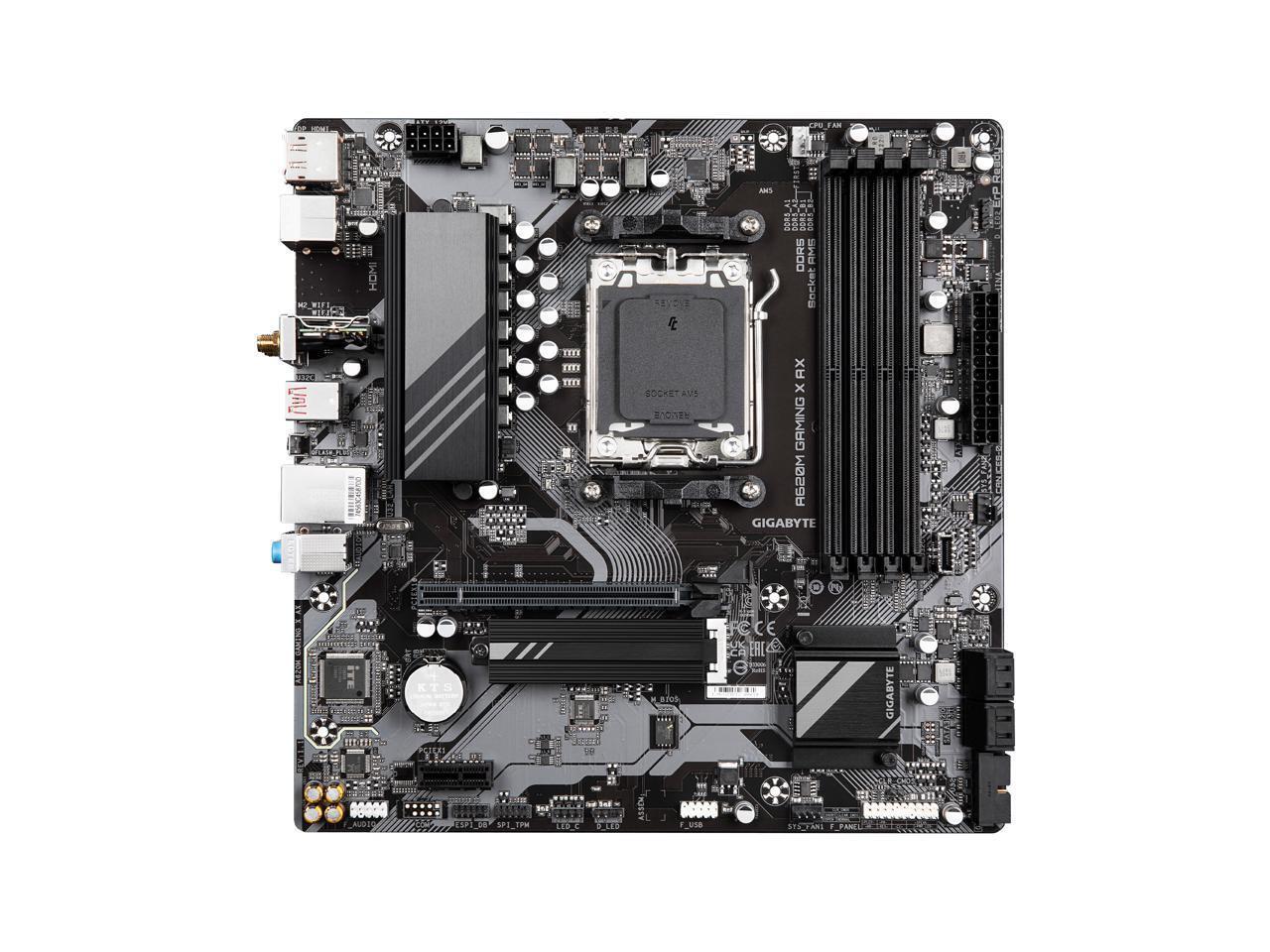 GIGABYTE A620M GAMING X AX (Rev. 1.1) AM5 LGA 1718 AMD A620 M-ATX, DDR5