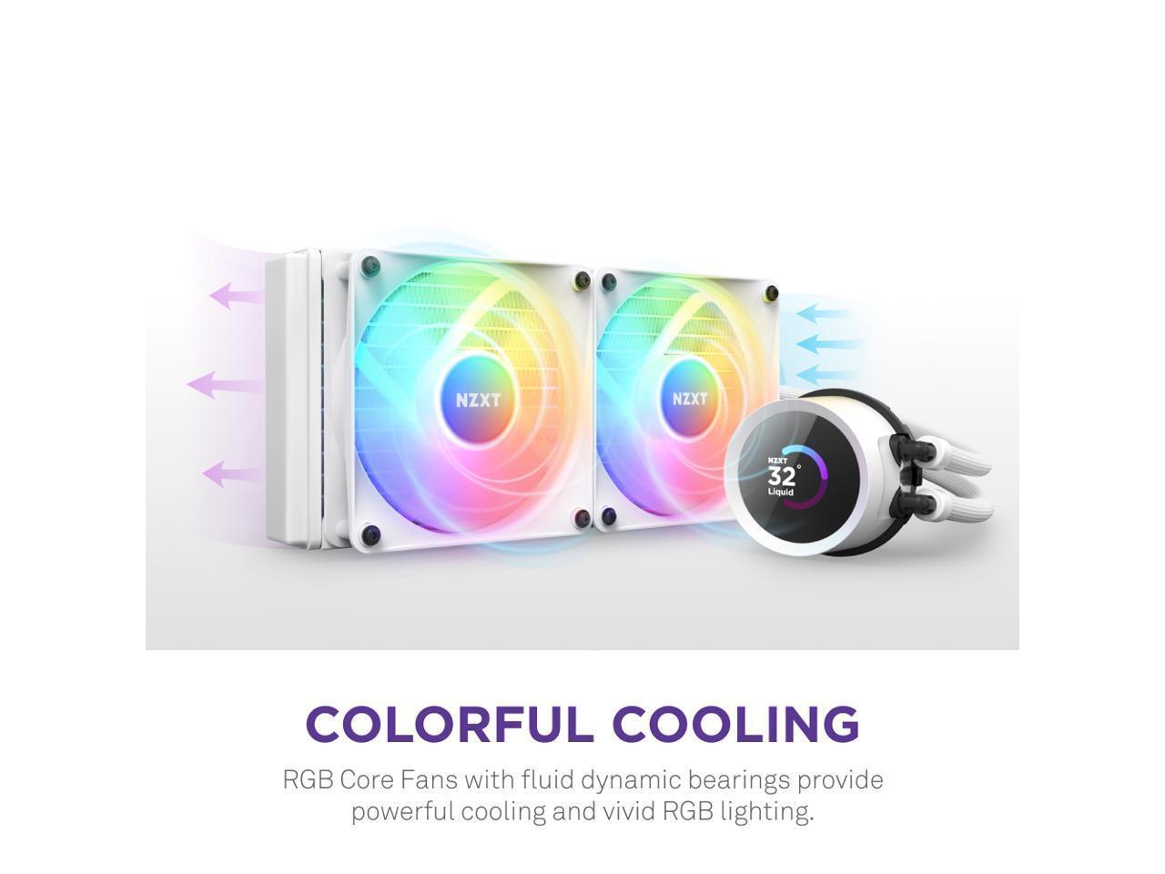 NZXT Kraken RGB 240mm - RL-KR240-W1- AIO RGB CPU Liquid Cooler