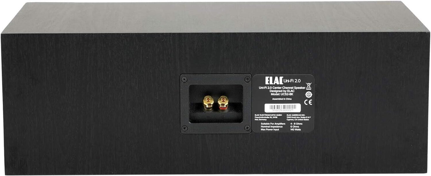 ELAC UC52 Black Center Channel Speaker