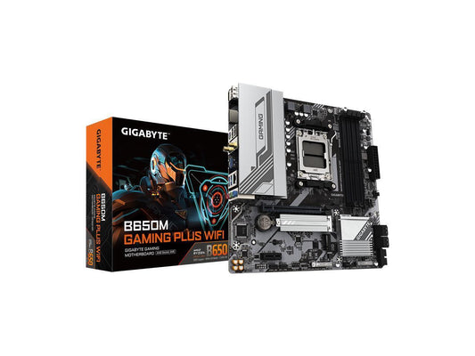 GIGABYTE B650M GAMING PLUS WIFI AM5 LGA 1718 AMD B650 M-ATX, DDR5