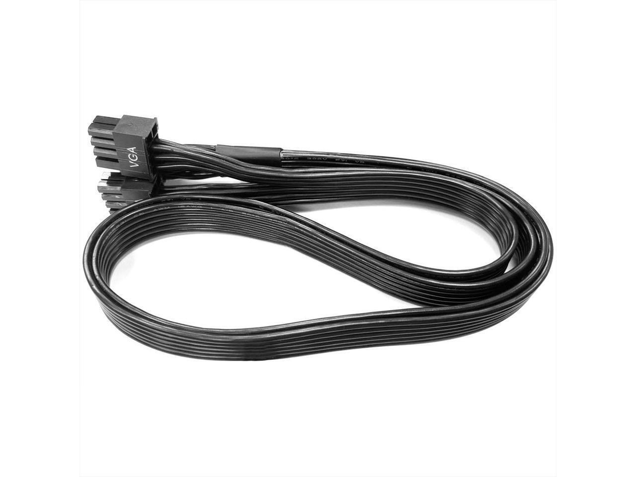 SUPER FLOWER 600W PCIe 5.0 / Gen 5 12VHPWR PSU Cable - Black - Fits LEADEX