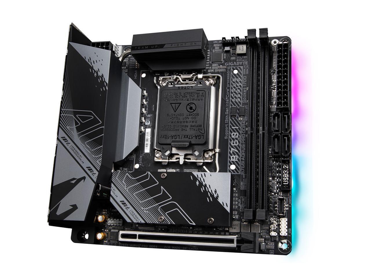 GIGABYTE B760I AORUS PRO DDR4 LGA 1700 Intel B760 Mini-ITX Motherboard with DDR4