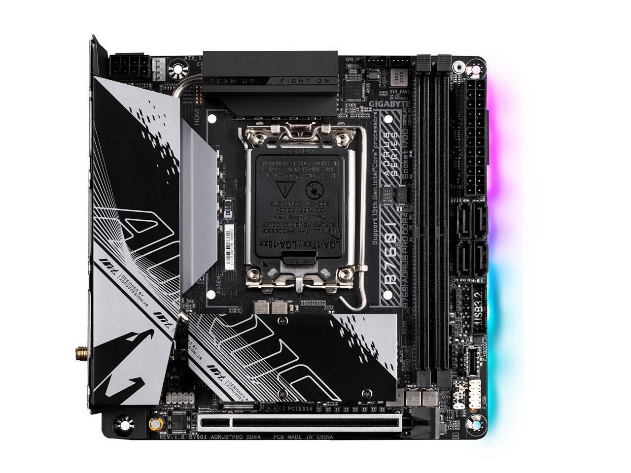 GIGABYTE B760I AORUS PRO DDR4 LGA 1700 Intel B760 Mini-ITX Motherboard with DDR4