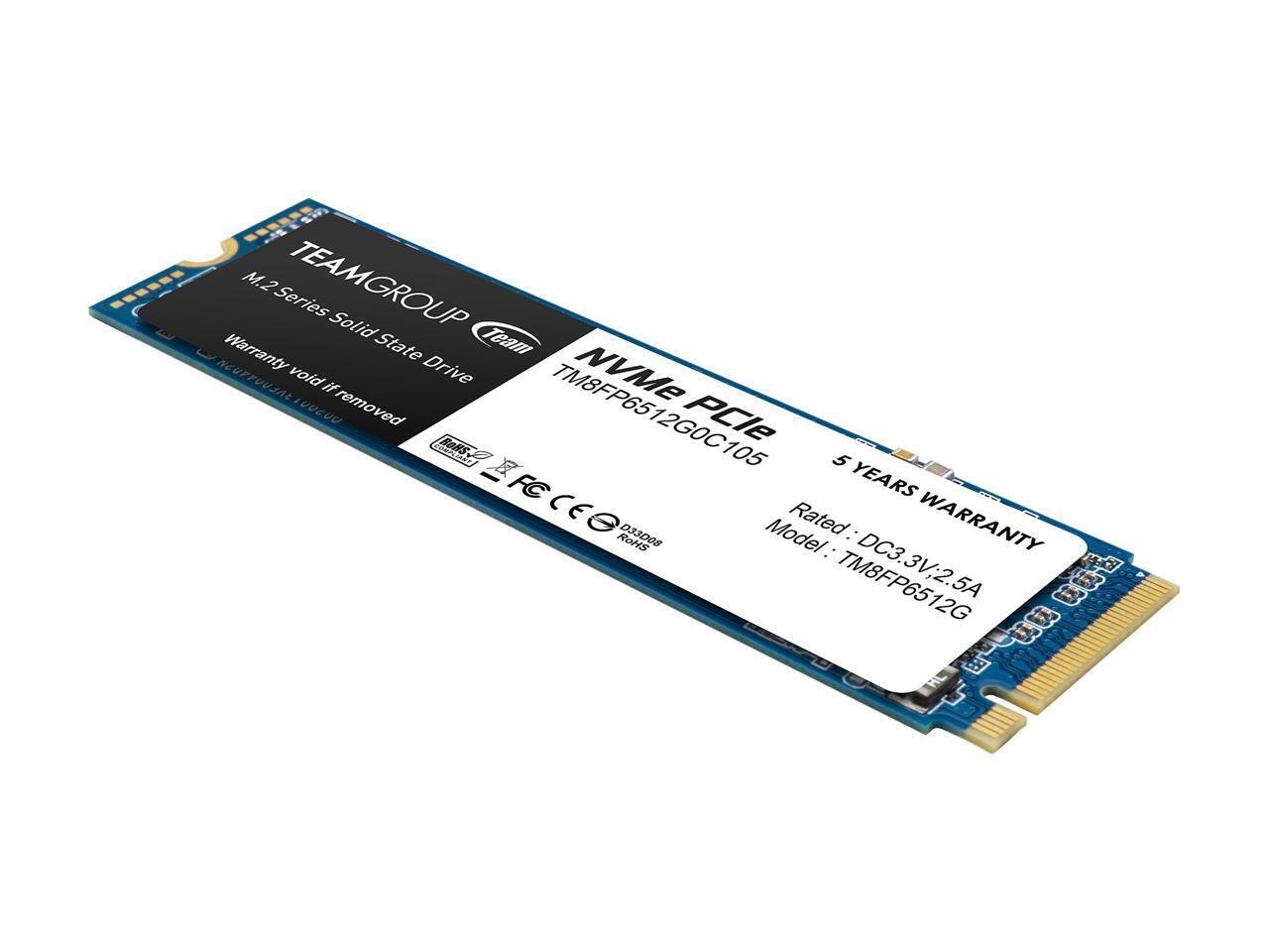 Team Group MP33 M.2 2280 512GB PCIe 3.0 x4 with NVMe 1.3