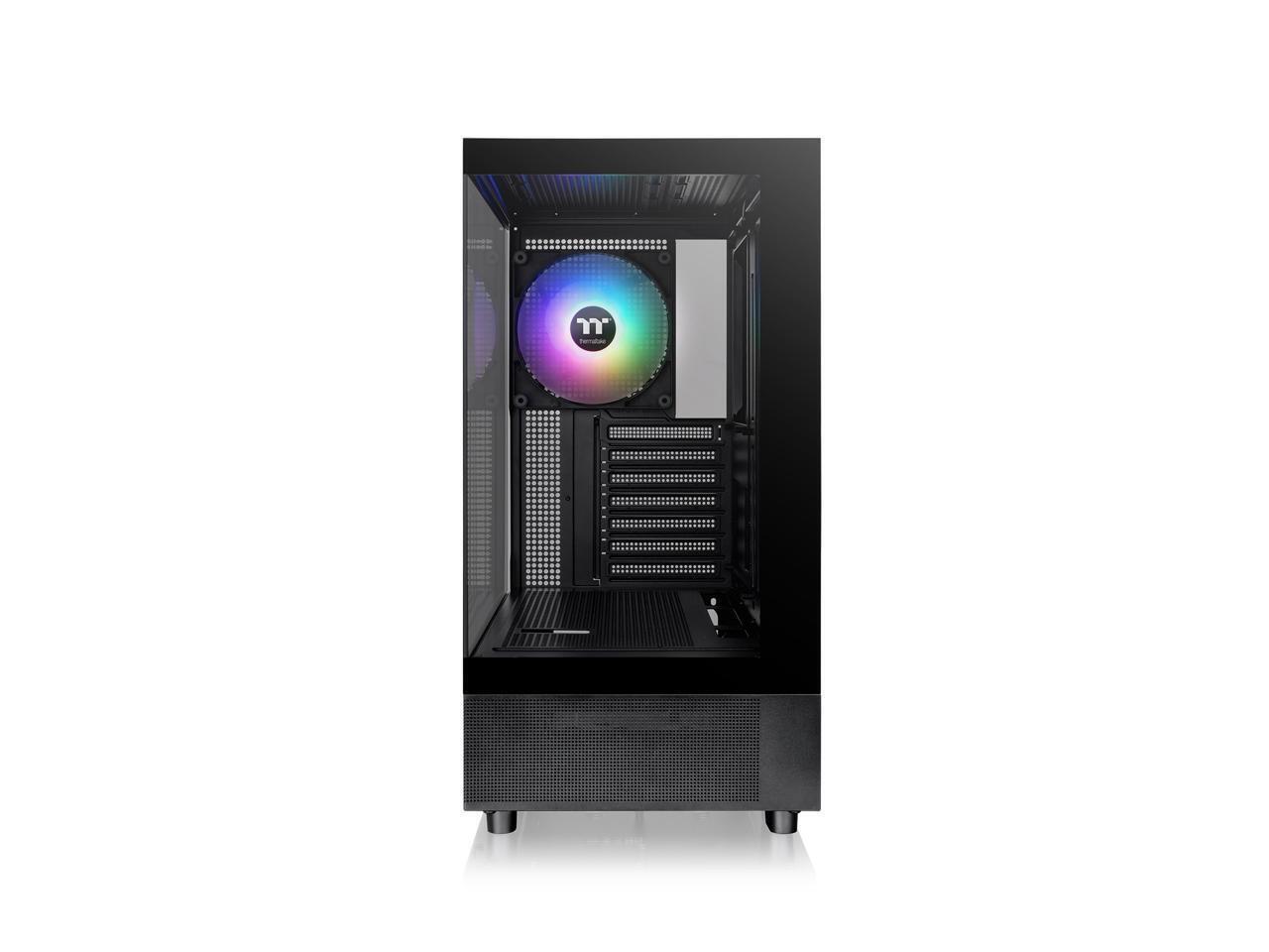 Thermaltake View 270 TG ARGB Black Mid Tower E-ATX Case Support; Preinstalled 1