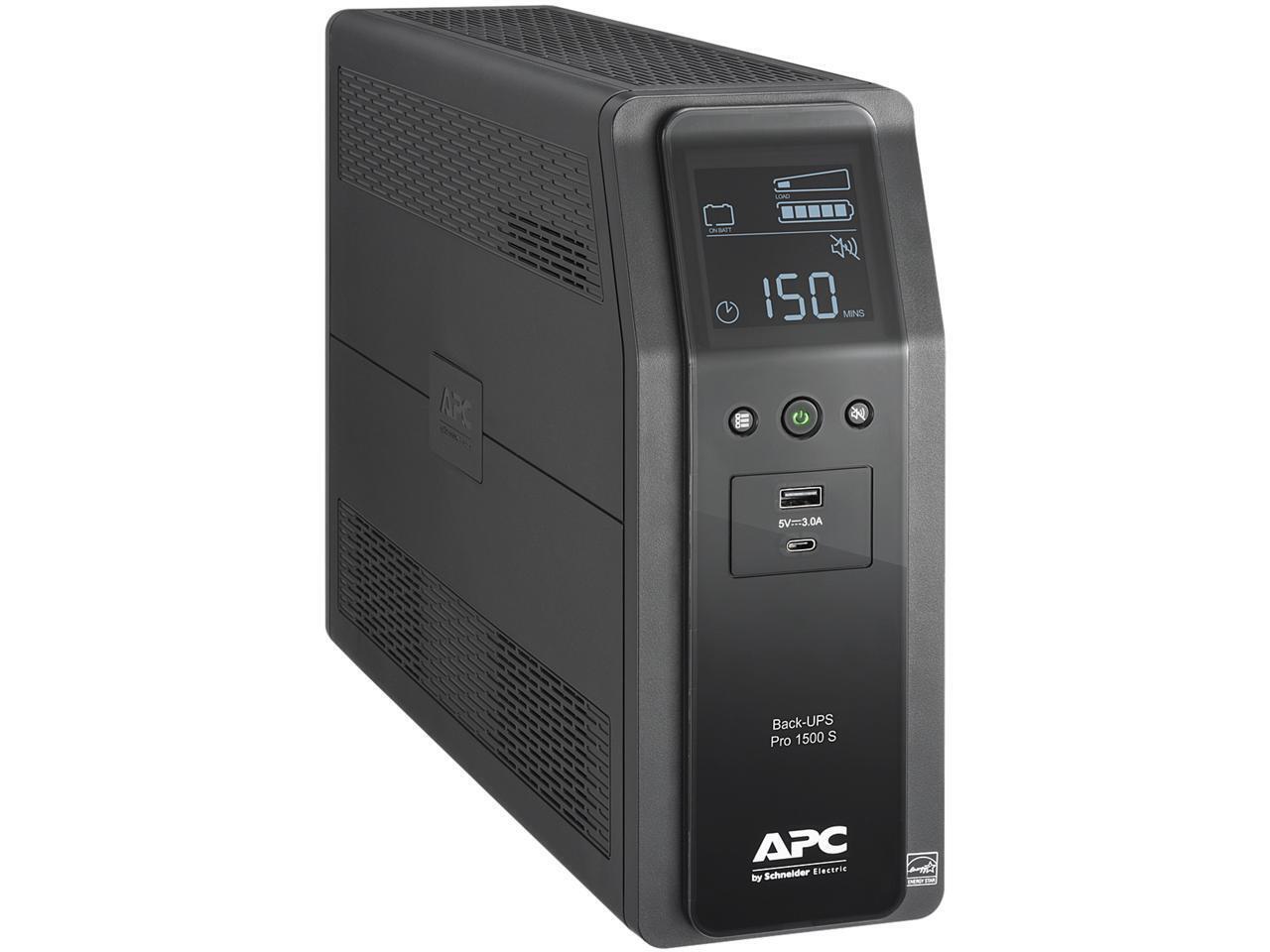 APC BR1500MS2 1500 VA 900W 10 Outlets Back UPS PRO BR, SineWave