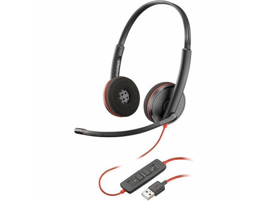 Poly Blackwire 3220 Stereo USB-A Headset TAA (Bulk) - Stereo - USB Type A -