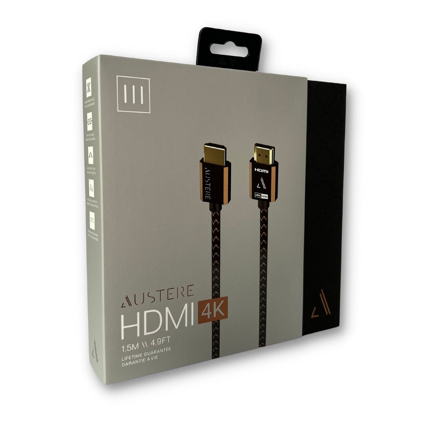 Austere III Series 4K HDMI Cable 1.5m Premium Certified HDMI, 4K HDR, 18Gbps