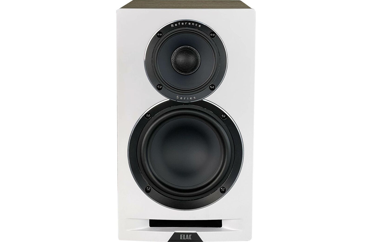 ELAC UBR62-W 6-1/2” Uni-Fi Reference Bookshelf Speakers - White with Oak (Pair)