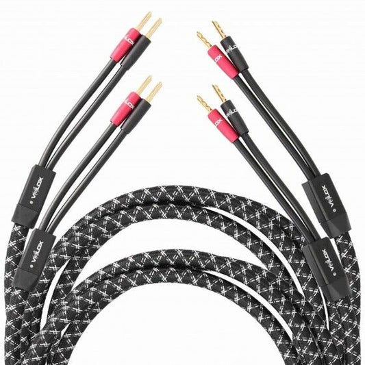 Velox EHV-SPK12 HiFi-Ready 12 Gauge BFA Terminated Speaker Cables - 12Ft