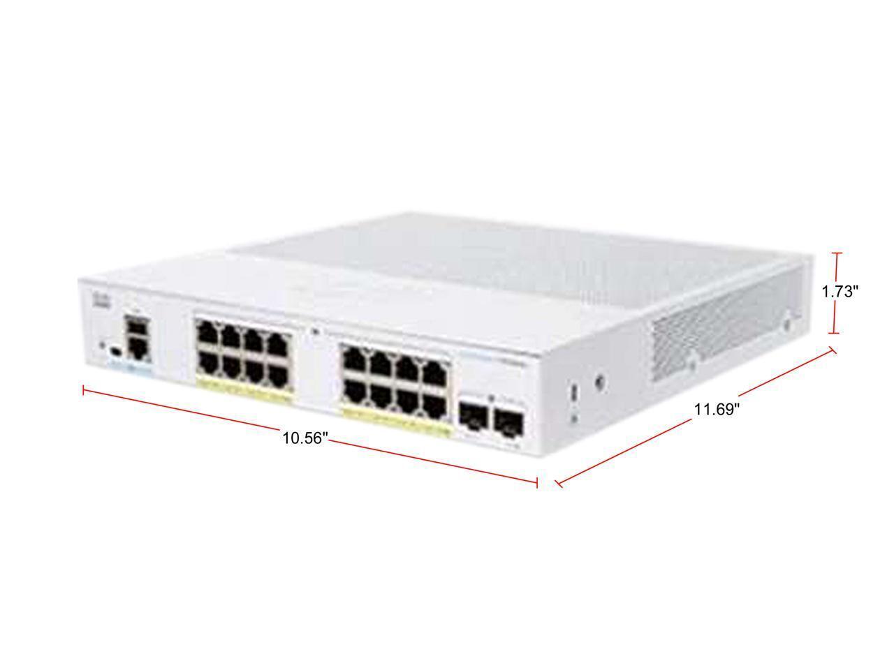 CISCO CBS250-16P-2G-NA Managed Switch