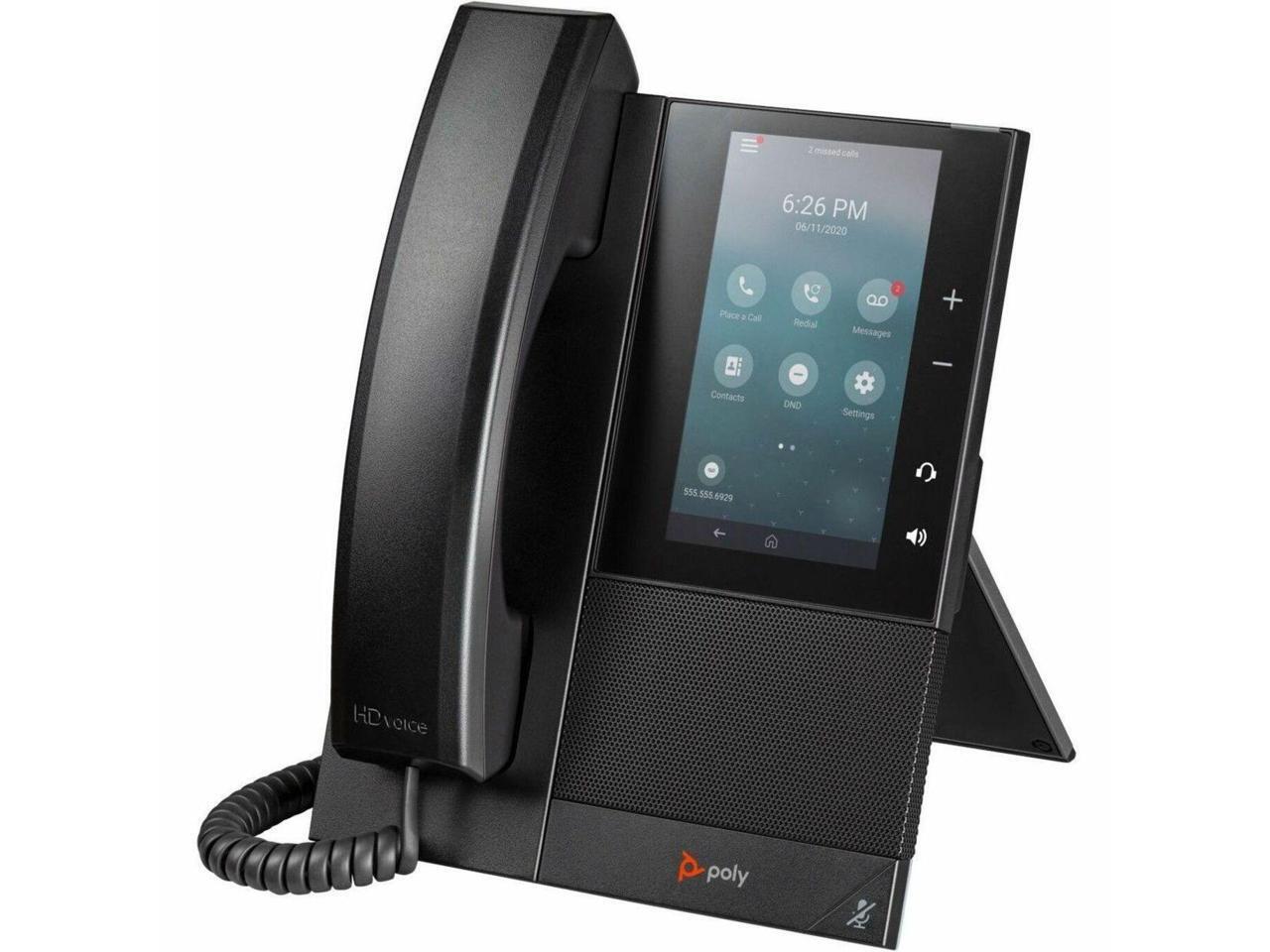 HP Poly CCX 500 IP Phone Corded/Cordless Bluetooth Black VoIP 2x Network RJ-45