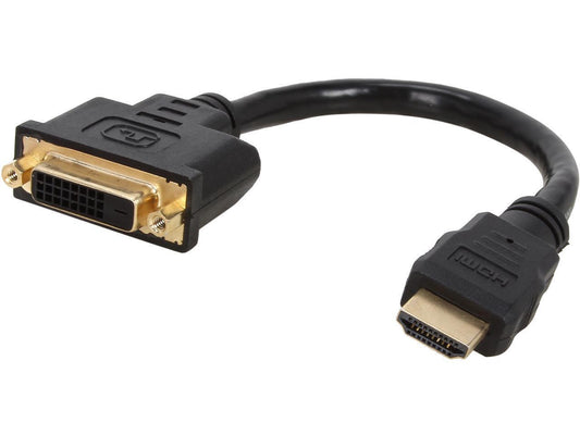 StarTech.com HDDVIMF8IN HDMI to DVI-D Video Cable Adapter - HDMI Male to DVI