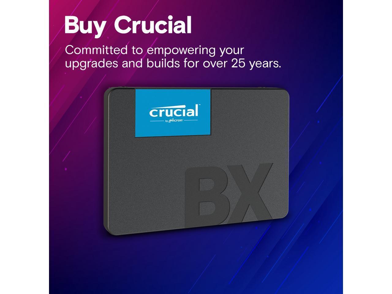 Crucial BX500 2TB 3D NAND SATA 2.5-Inch Internal SSD, up to 540 MB/s