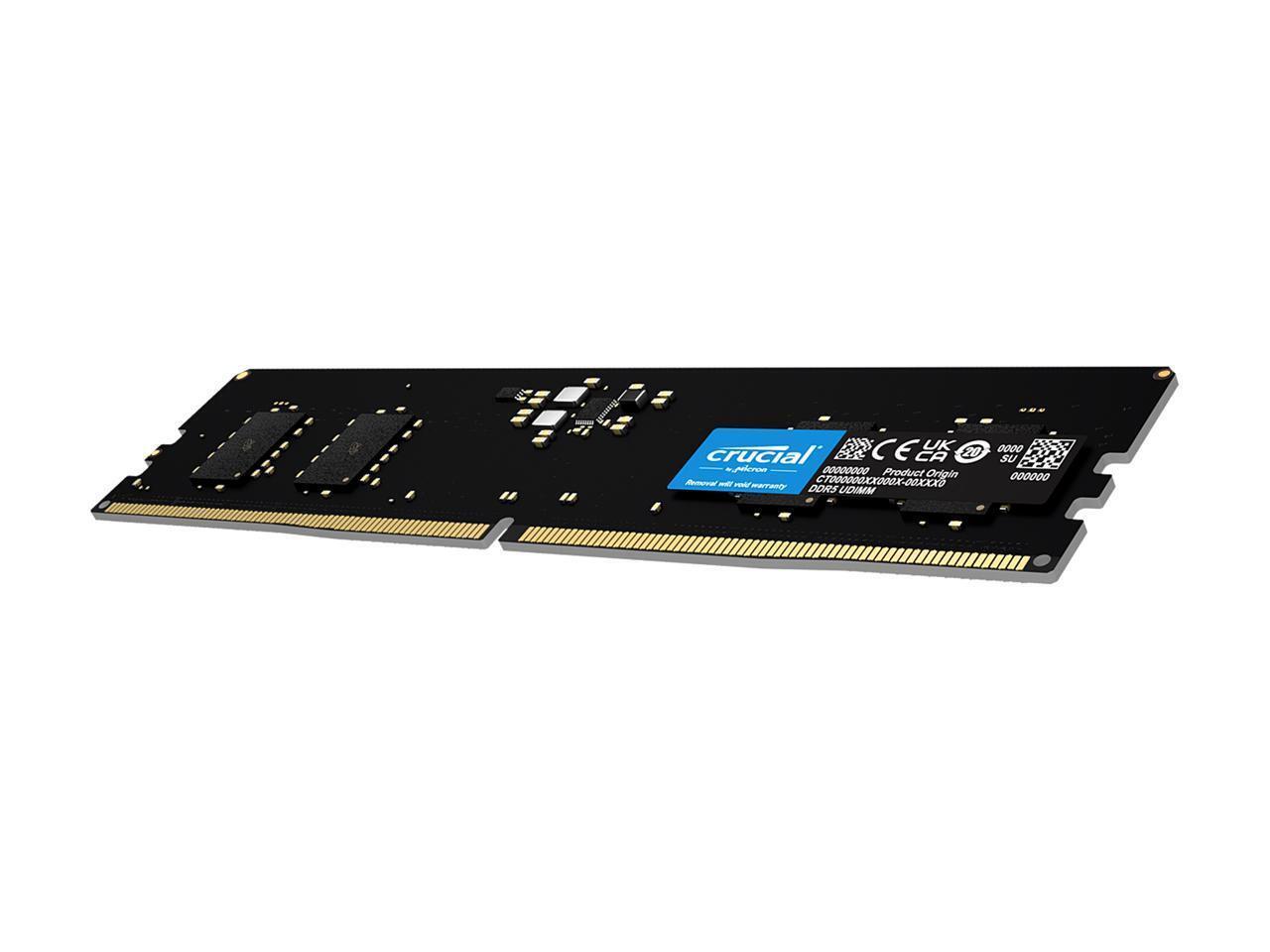 Crucial 32GB (2 x 16GB) DDR5 5600 (PC5 44800) Desktop Memory