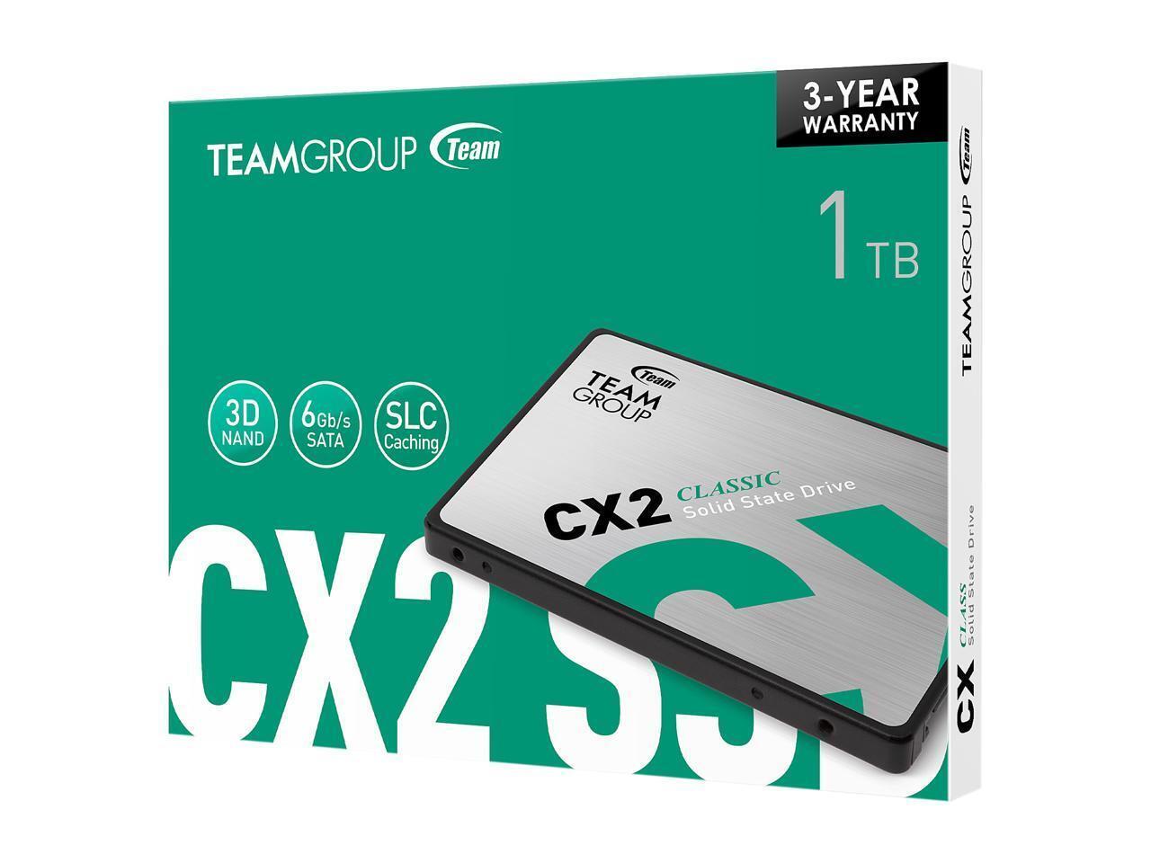 Team Group CX2 2.5" 1TB SATA III 3D NAND (SSD) T253X6001T0C101