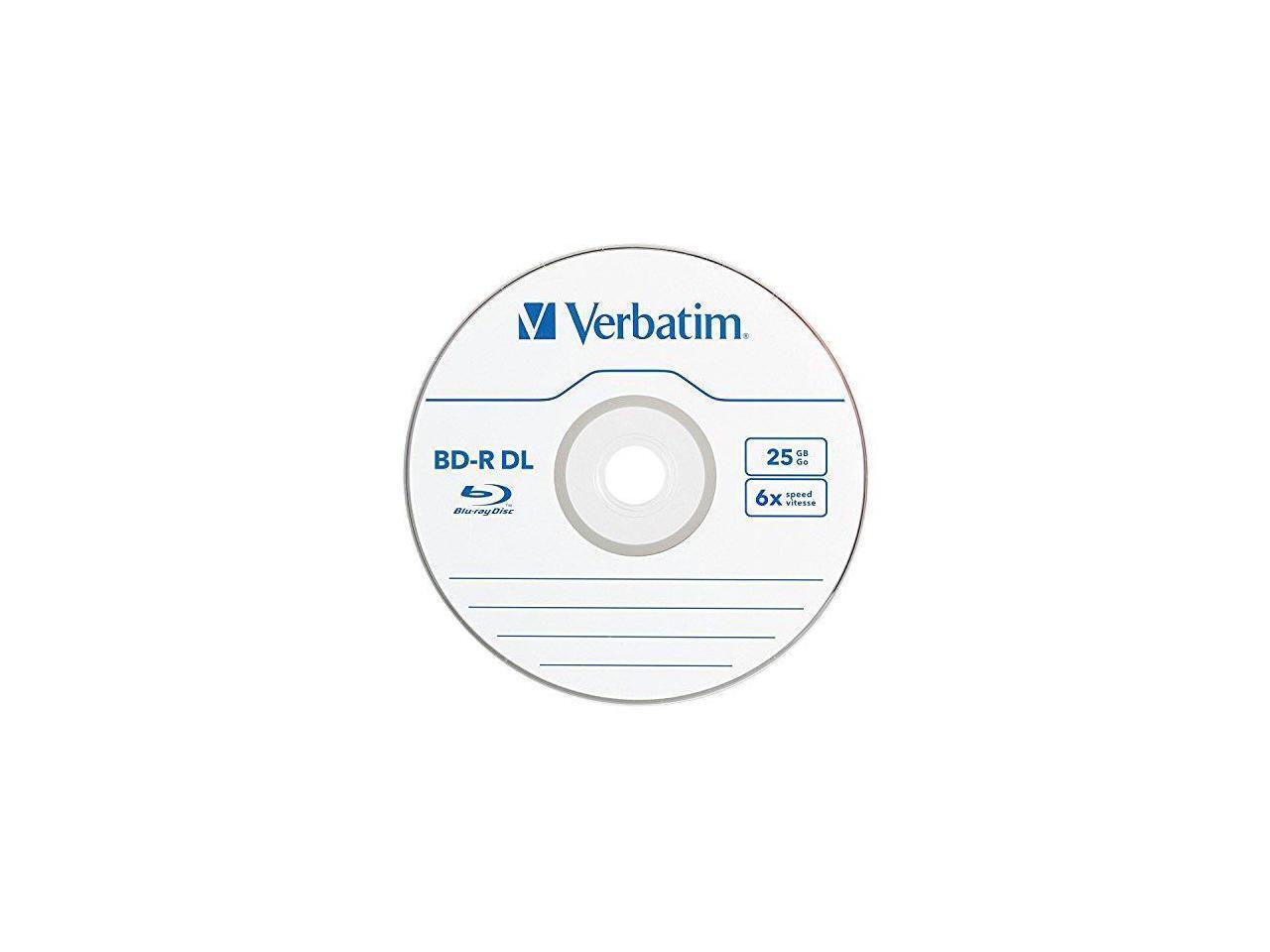 VERBATIM CORPORATION 98356 25PK BD-R DL 6X 50GB SPINDLE