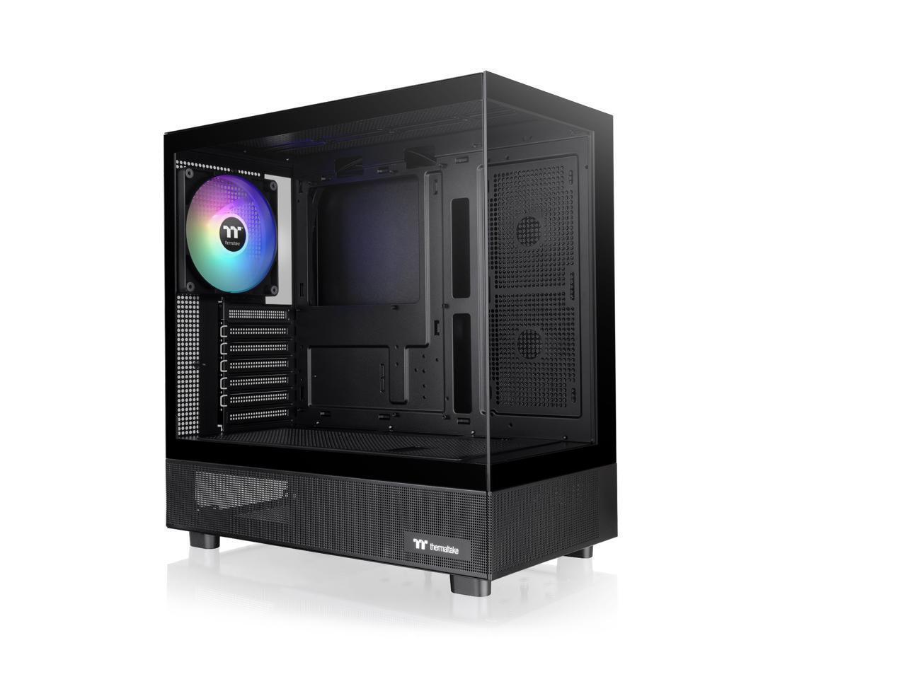 Thermaltake View 270 TG ARGB Black Mid Tower E-ATX Case Support; Preinstalled 1