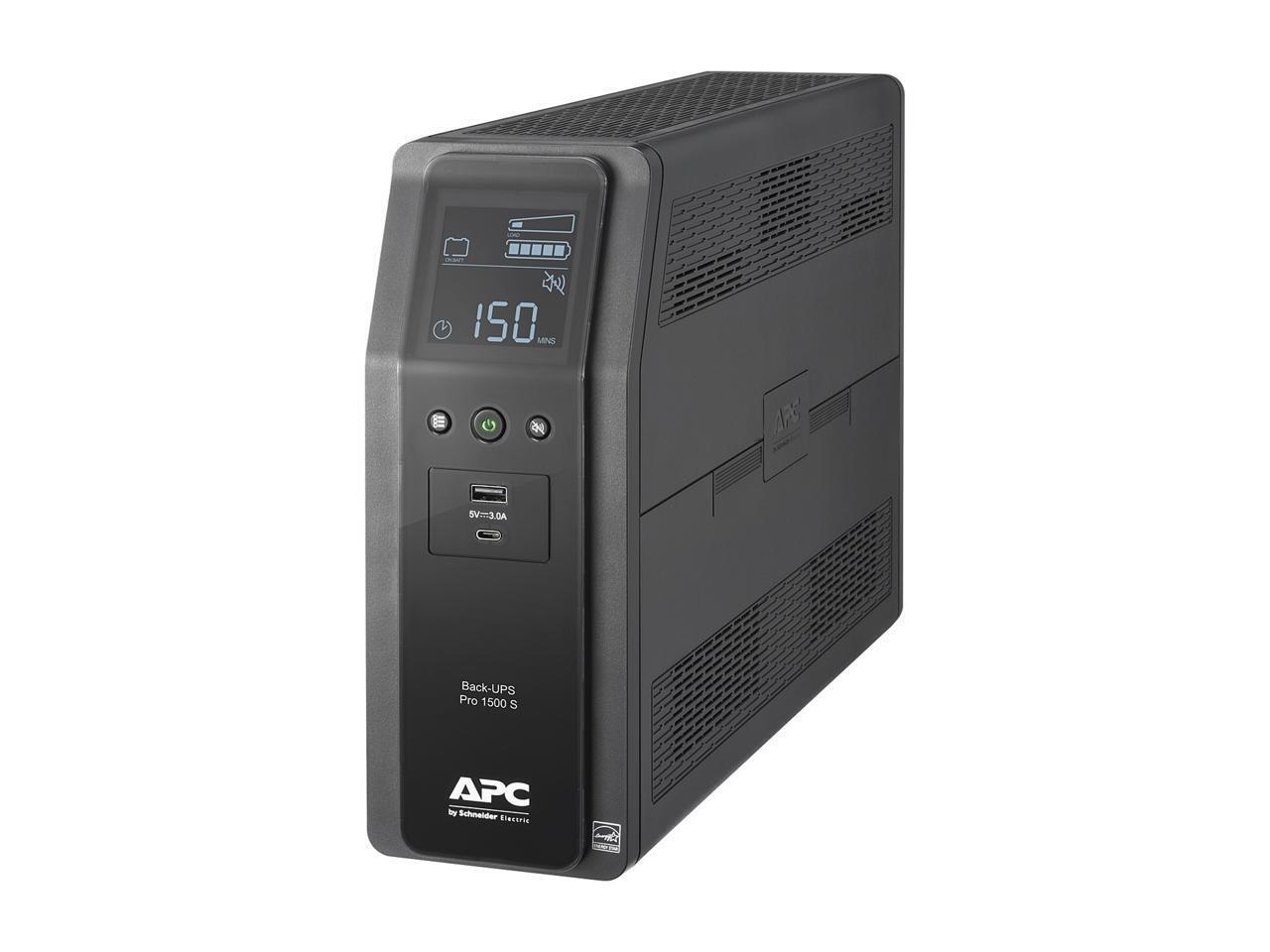 APC BR1500MS2 1500 VA 900W 10 Outlets Back UPS PRO BR, SineWave