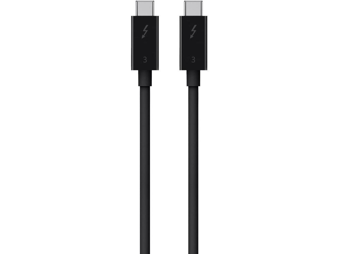 Belkin Components F2CD084BT0.5MBK 0.5M 40Gbits Black Thunderbolt Cable