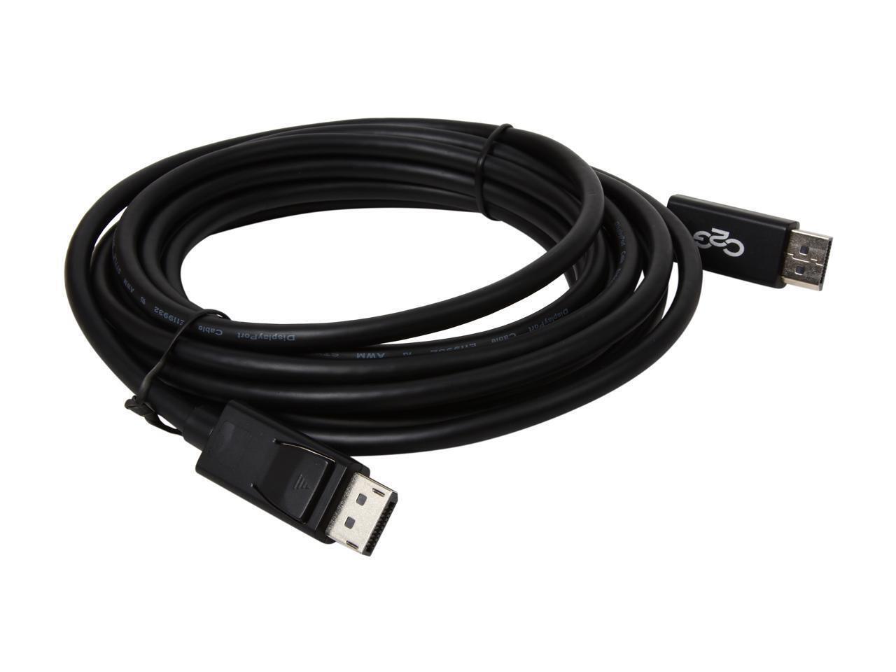 C2G 54403 15ft Black DispalyPort Cable Male to Male