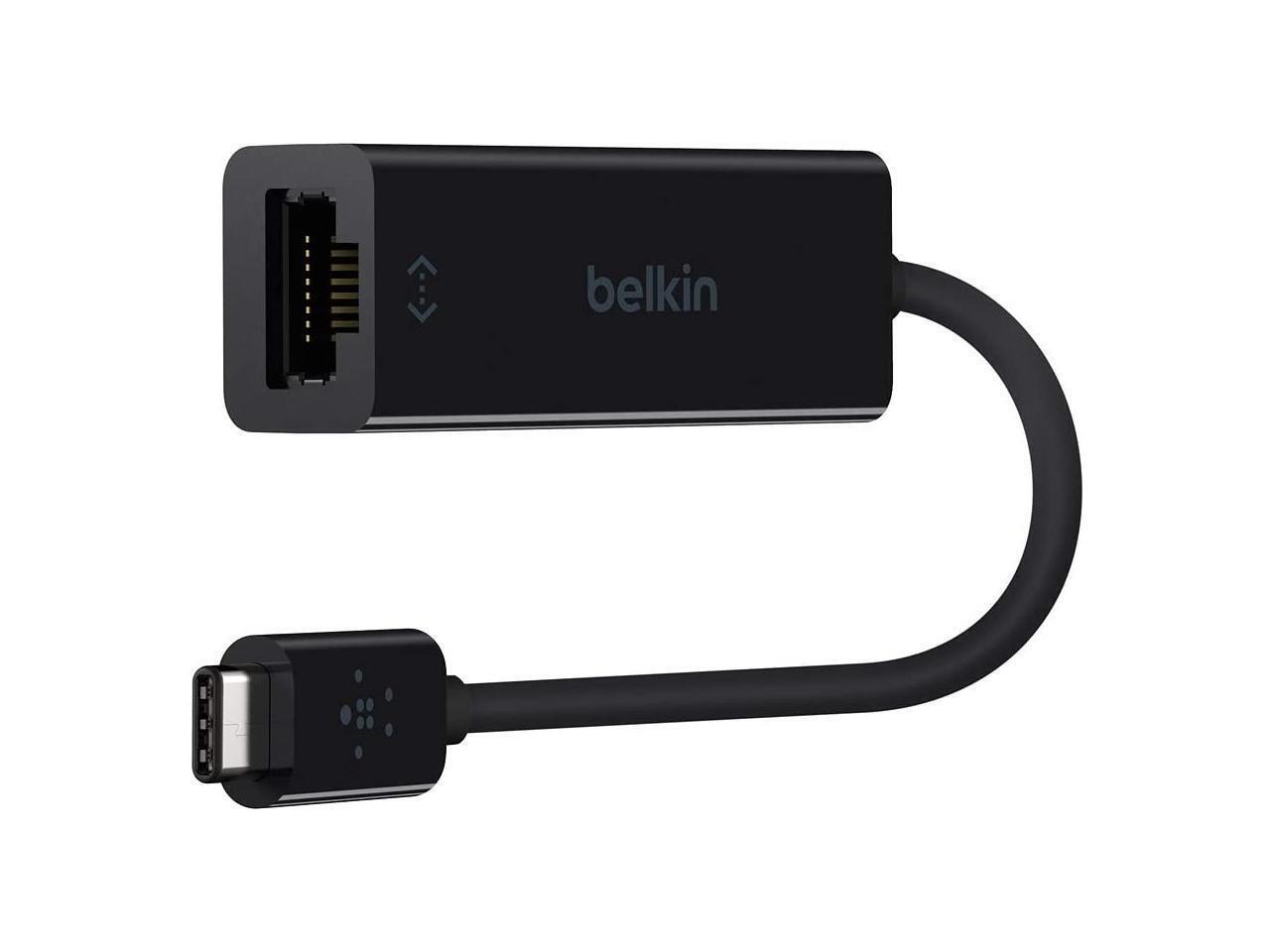 Belkin F2CU040btBLK USB-C to Gigabit Ethernet Adapter (Also Known as USB Type-C)