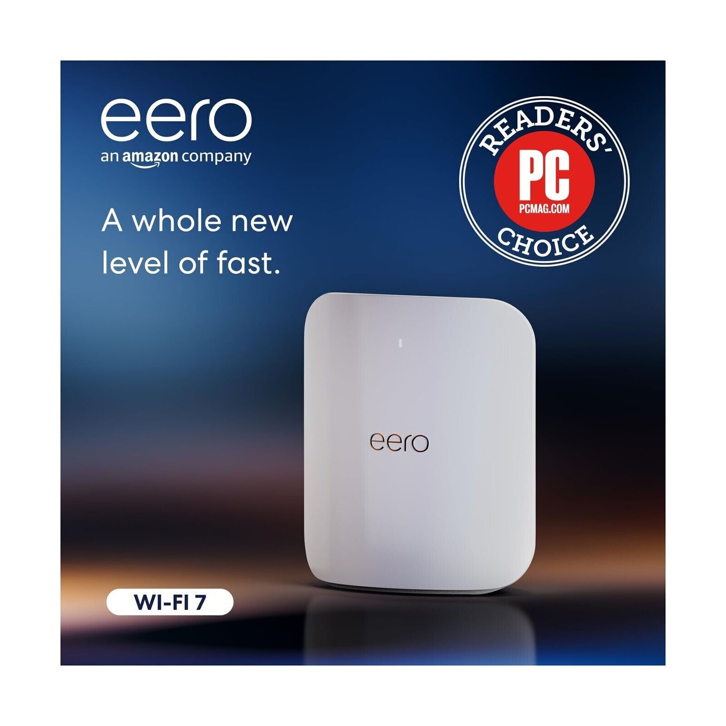 eero Max 7 Tri-Band Mesh Wi-Fi 7 Router - 10 Gbps Ethernet - White