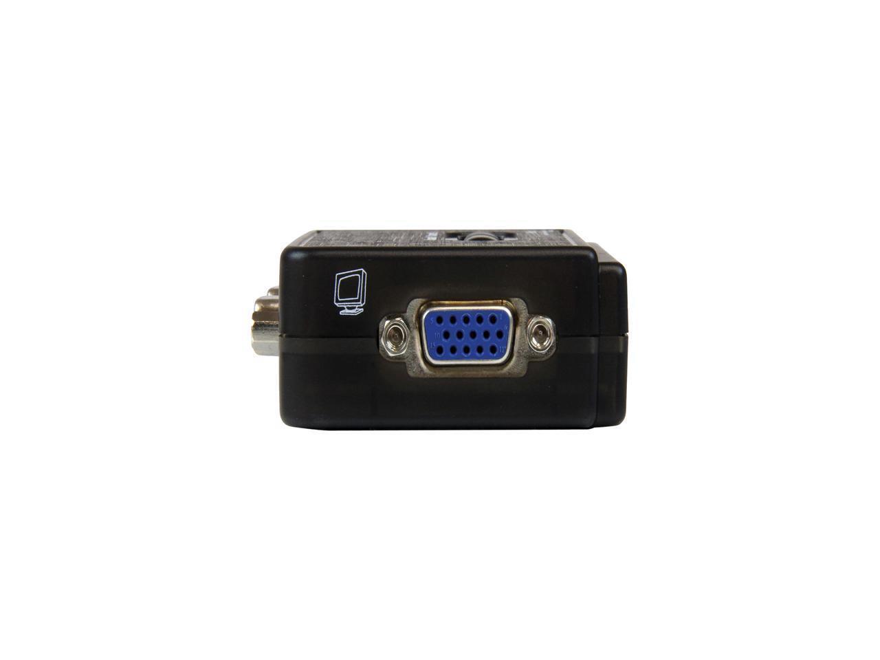 StarTech.com SV211KUSB 2 Port Mini USB KVM Kit with Cables and Audio Switching