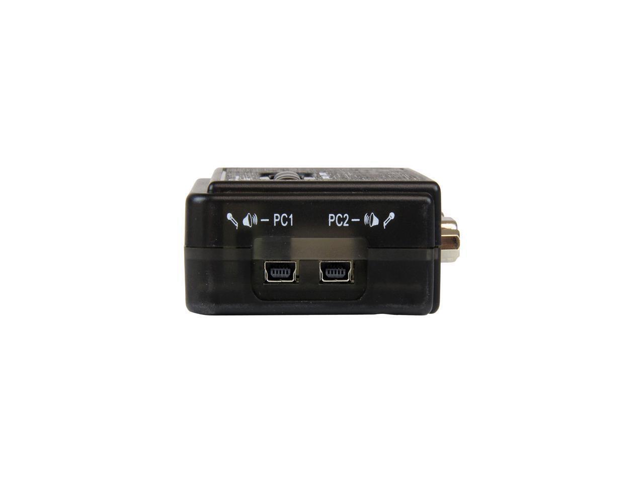 StarTech.com SV211KUSB 2 Port Mini USB KVM Kit with Cables and Audio Switching