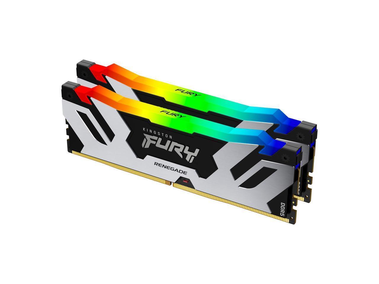 Kingston Fury Renegade RGB 64GB (2 x 32GB) 288-Pin PC RAM DDR5 6400 (PC5 51200)