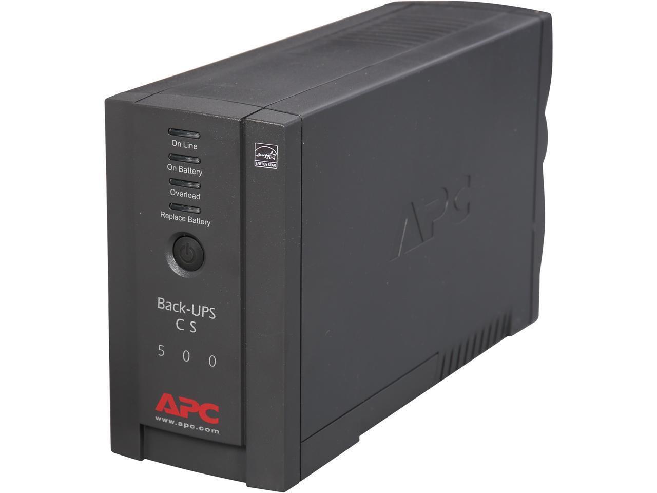 APC Back-UPS BK500BLK 500 VA 300 Watts 6 Outlets UPS