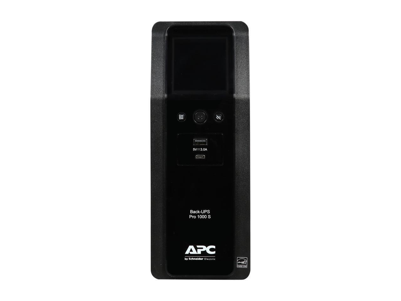 APC BR1000MS 1000 VA Pure SineWave 10 Outlets 2 USB Charging Ports