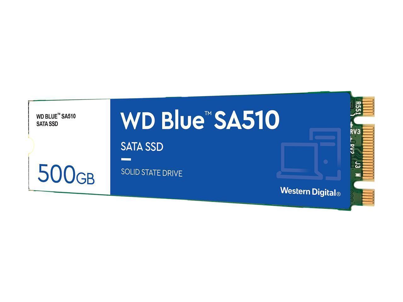 WD Blue 500GB SA510 M.2 Internal Solid State Drive SSD - WDS500G3B0B