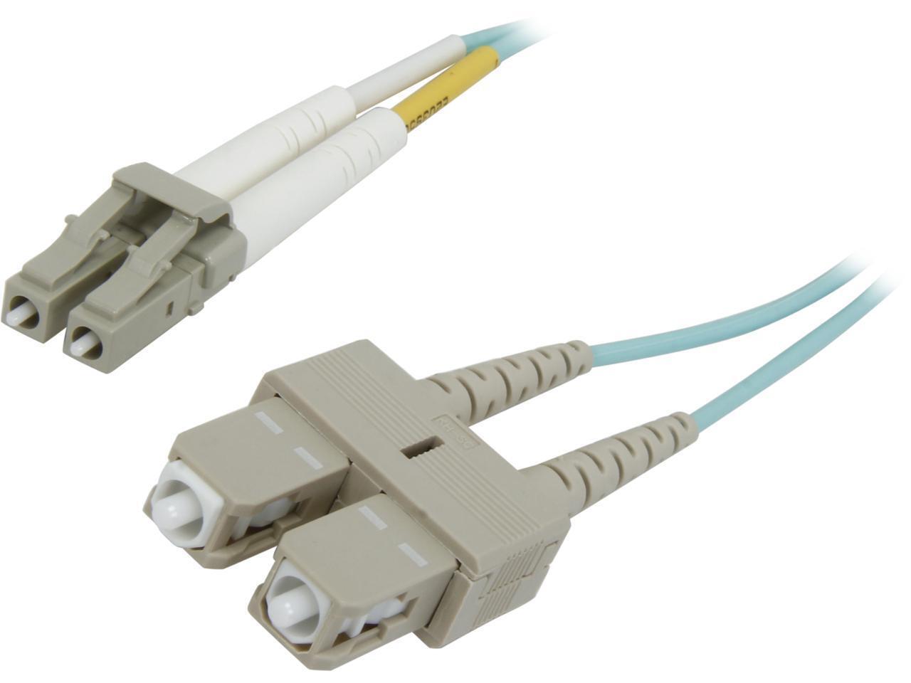 Belkin F2F402L7-01M-G 3.3 feet (1m) Patch Cable 10 Gig Aqua 50/125 LC/SC Male to