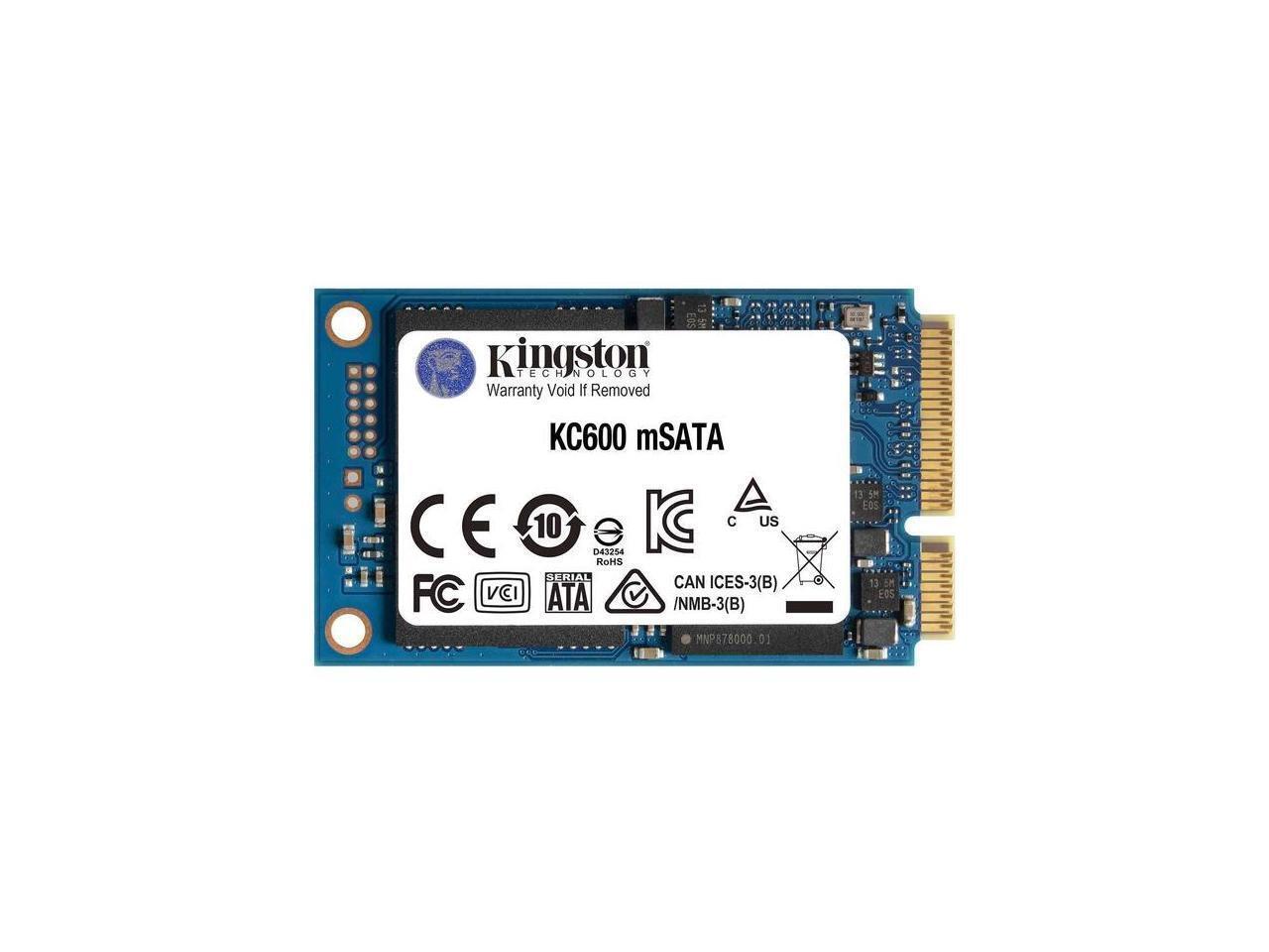 Kingston KC600 256GB MSATA Internal Solid State Drive