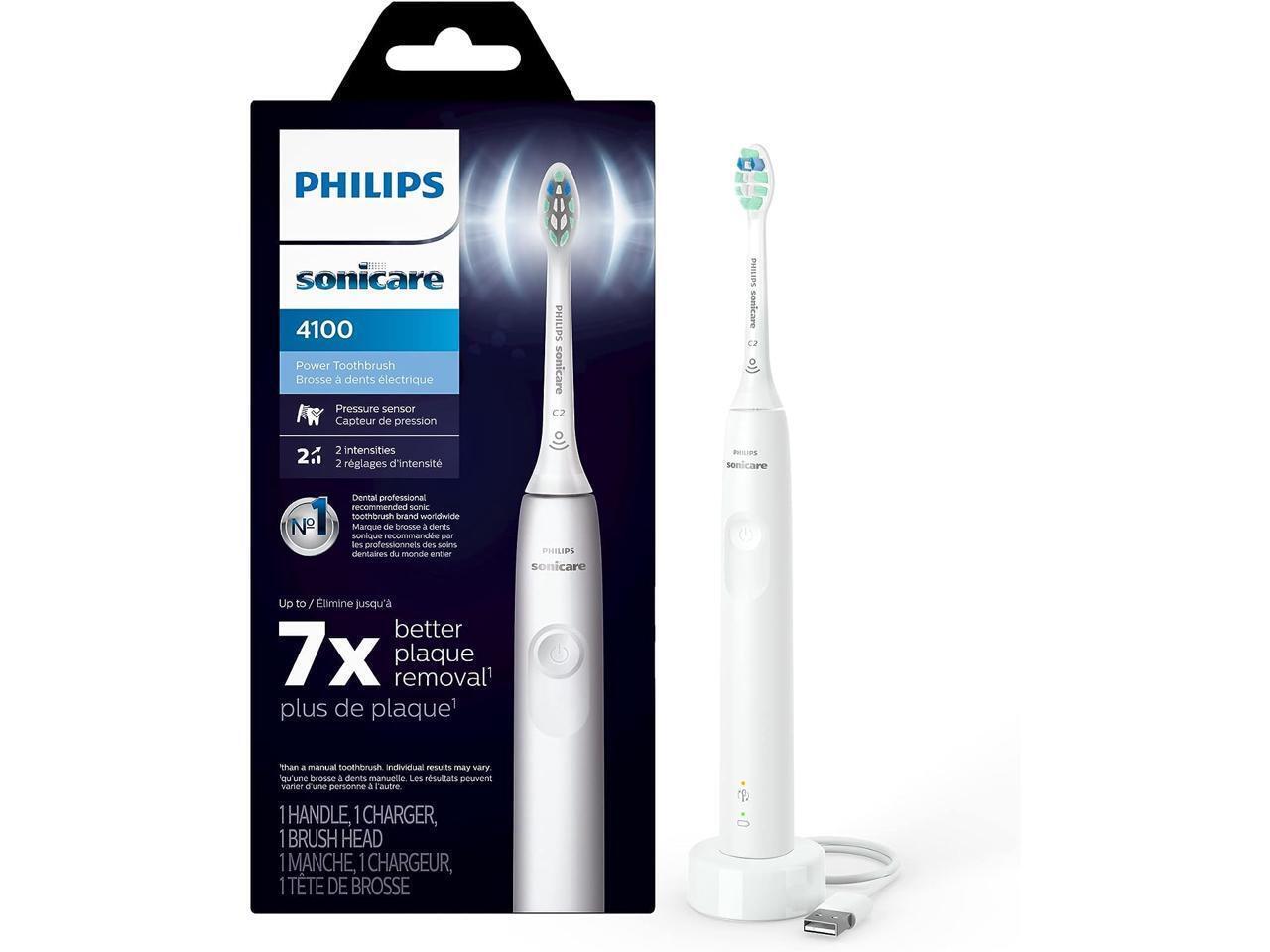 Philips Sonicare 4100 Power Toothbrush, Rechargeable Electric Toothbrush with