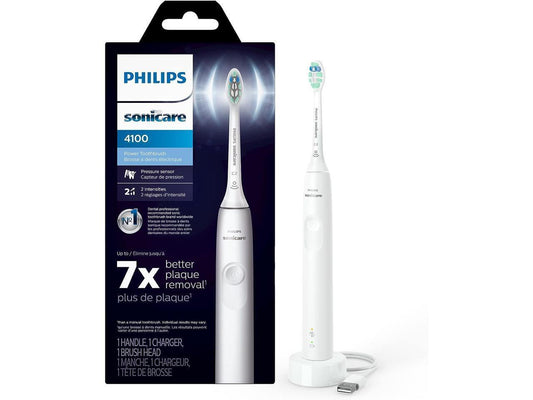 Philips Sonicare 4100 Power Toothbrush, Rechargeable Electric Toothbrush with