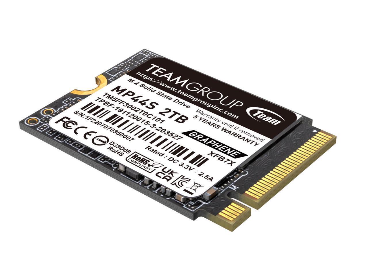 Team Group MP44S M.2 2230 2TB PCIe 4.0 x4 with NVMe