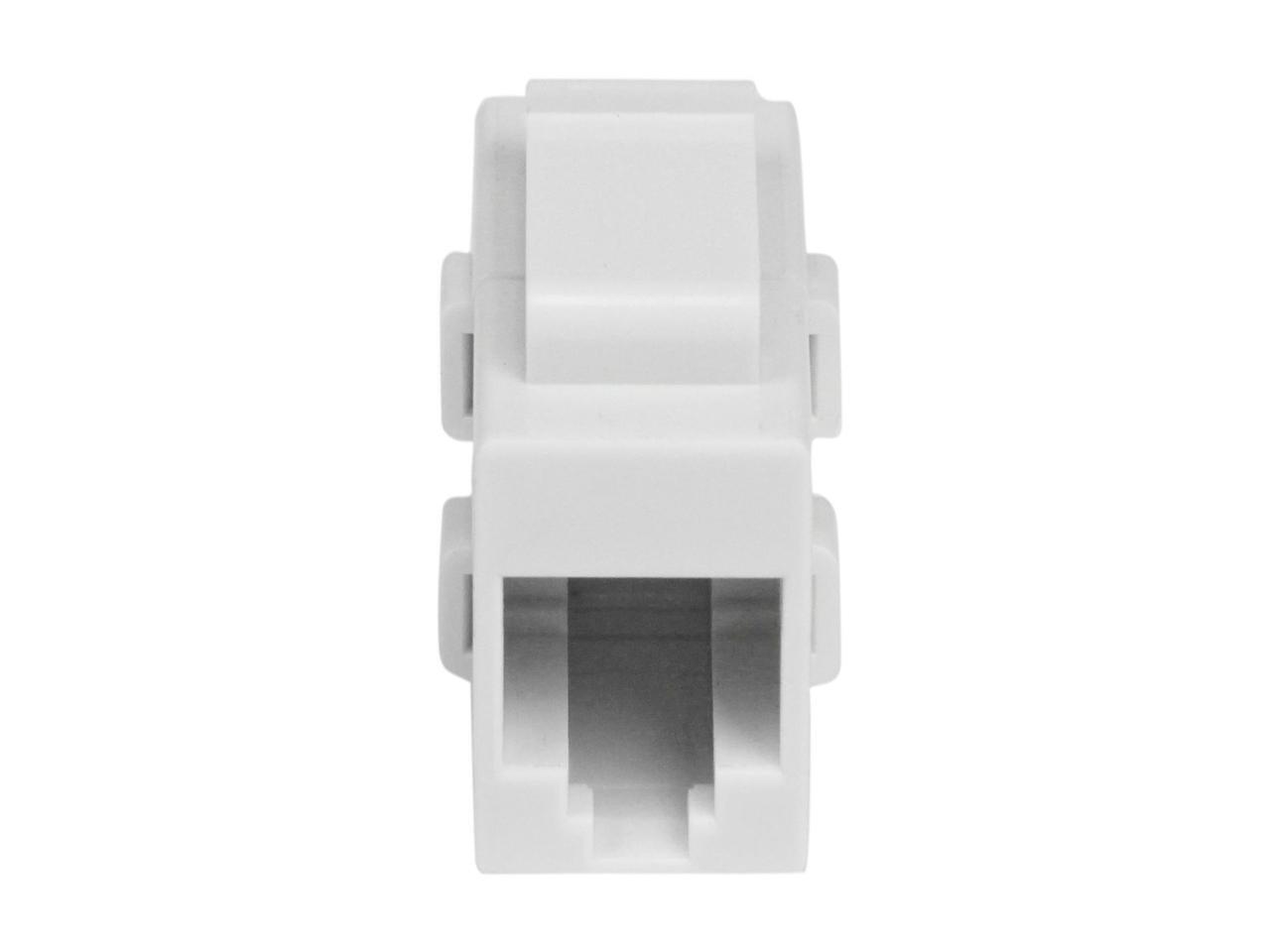 StarTech.com White Cat 6 RJ45 Keystone Jack Network Coupler - F/F