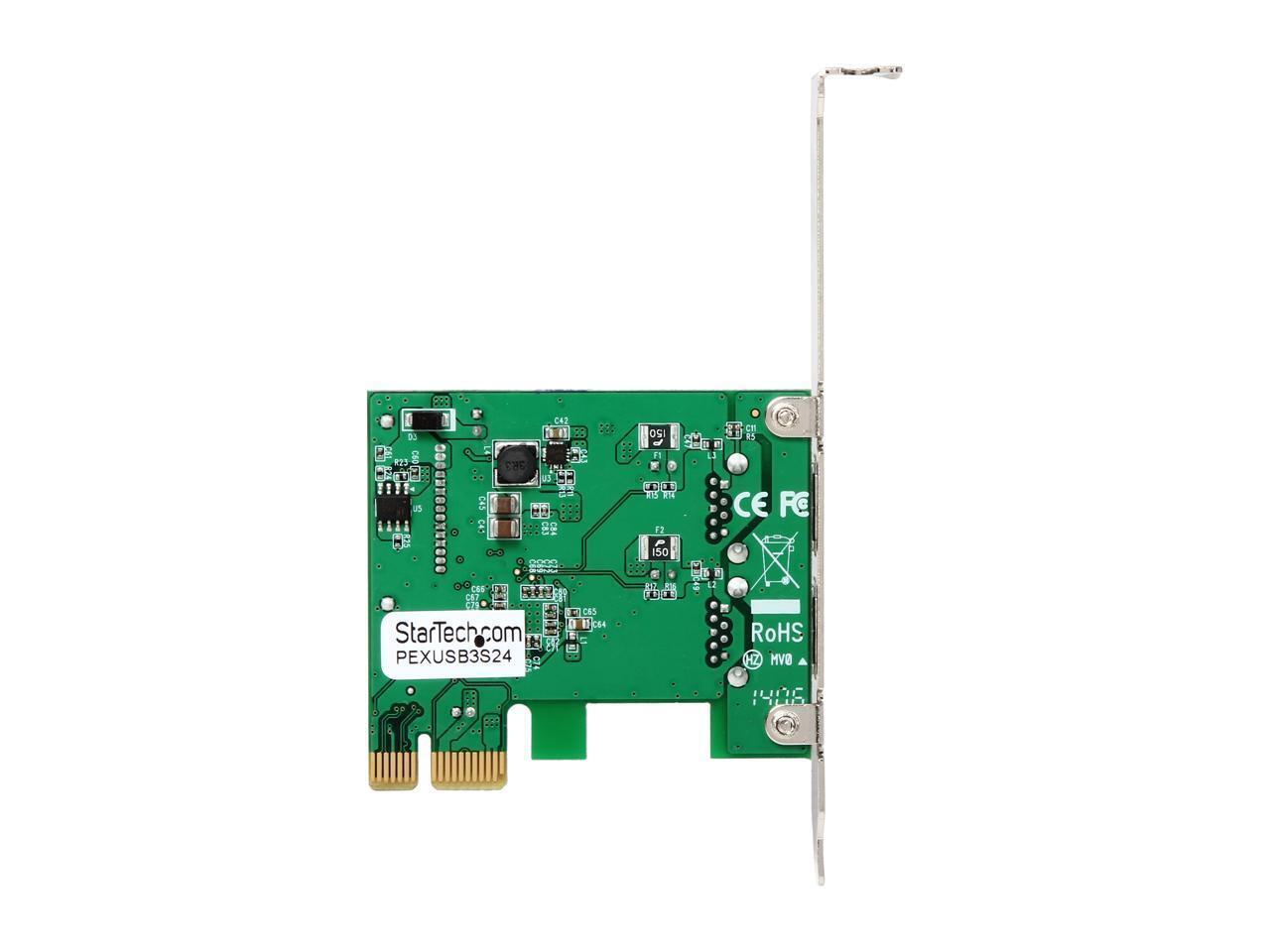 StarTech.com 2 Port PCI Express (PCIe) SuperSpeed USB 3.0 Card Adapter with UASP