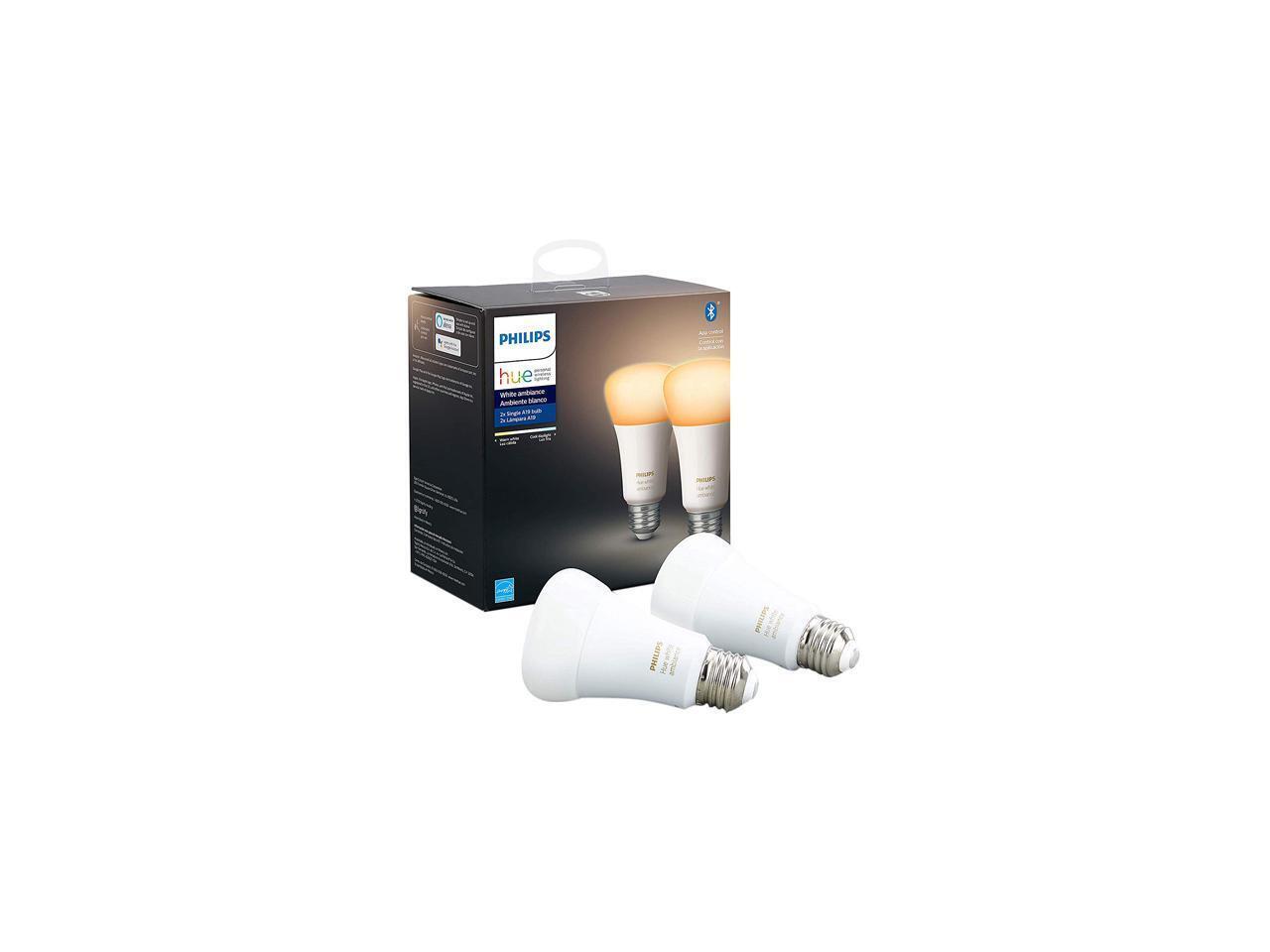 Philips Hue A19 - E26 smart bulb - 60 W (2-pack)