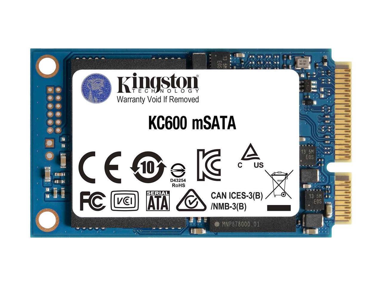 Kingston KC600 256GB MSATA Internal Solid State Drive